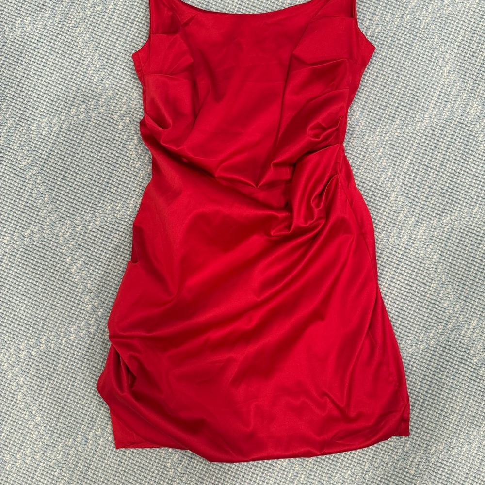 Red Strapless Dress